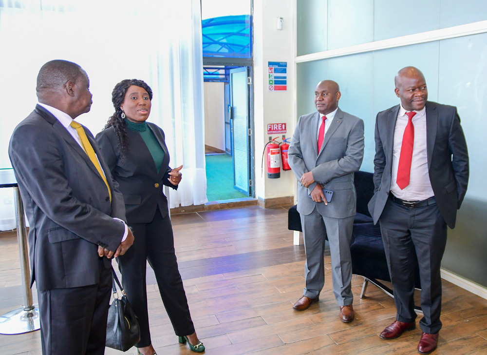 From left, Kisii University DVC Fredrick Wanyama, PS Dr. Beatrice Inyangala, TU-K VC Prof. Benedict Mutua, NRF CEO Prof. Dickson Andala during the an engagement brief ahead of the Kenya National Research Festival 2024.