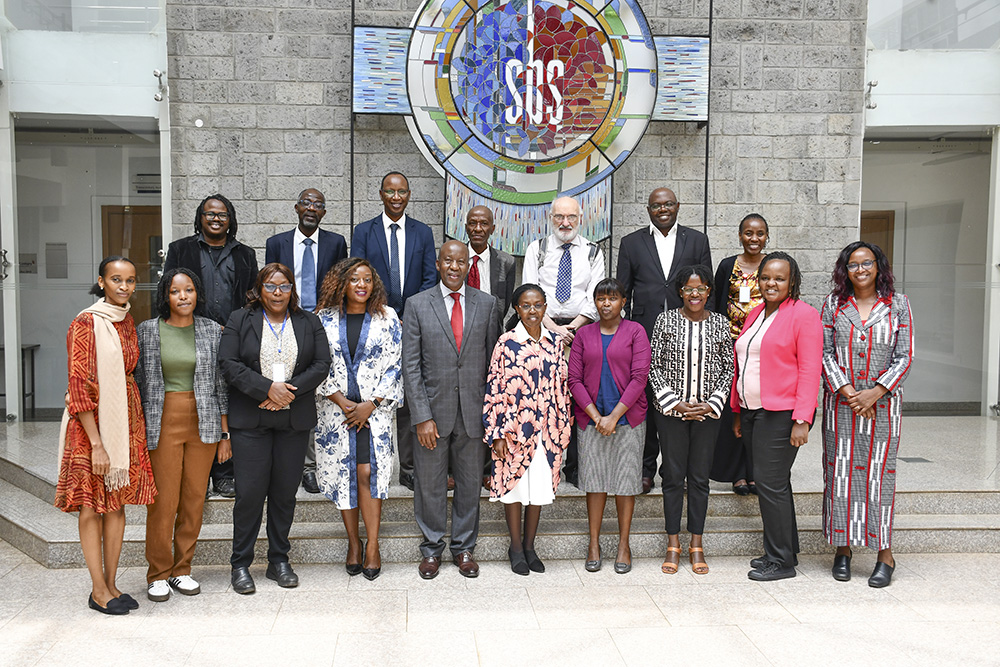Members of TU-K Faculty of Social Sciences and Technology and members of the School of Humanities and Social Sciences at Strathmore University after launching the Writing the Arts & Humanities in Africa (WAHiA) journal