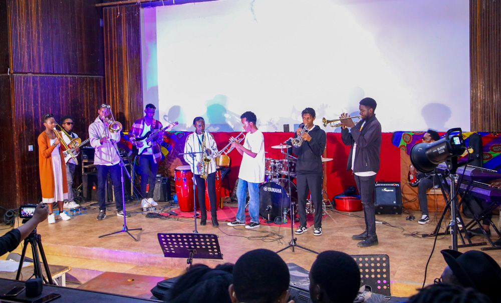 The Department of Creative Arts and Media students perform during live music concert at the Lecture Theatre.
