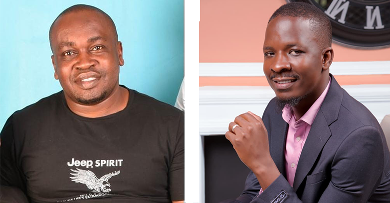 Mr. Fredrick Odawa (left) and Newton Malongo are set to travel to Germany to undertake the Summer Semester at the University of Passau