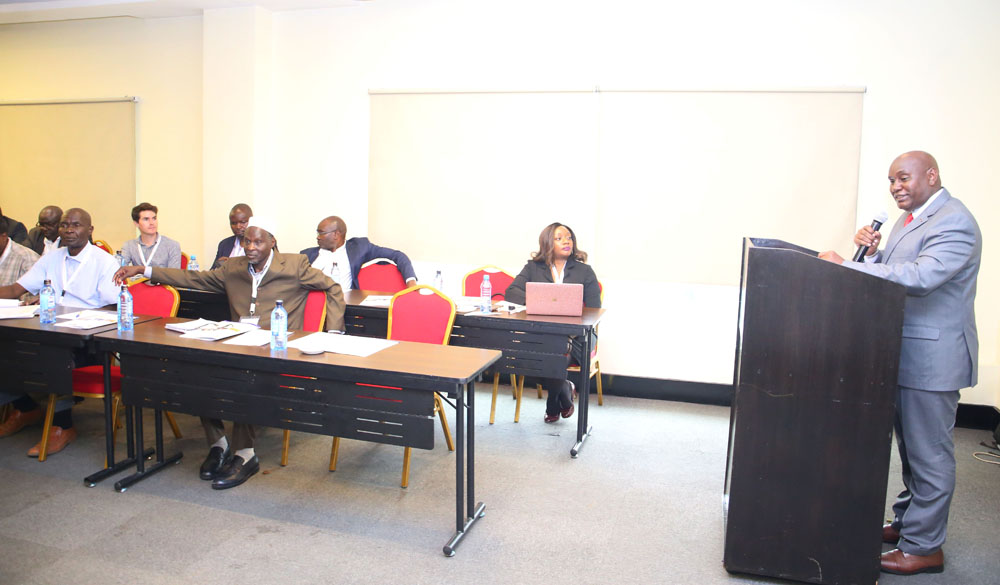 VC speaks during the 2nd Workshop on Eco-Tanning Processes in Kenya and the East African Region in Nairobi