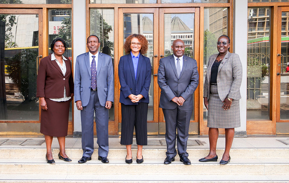 A group picture with ACU Head of Membership and Events, Ms. Kathryn Jack (Center) when she visited the university