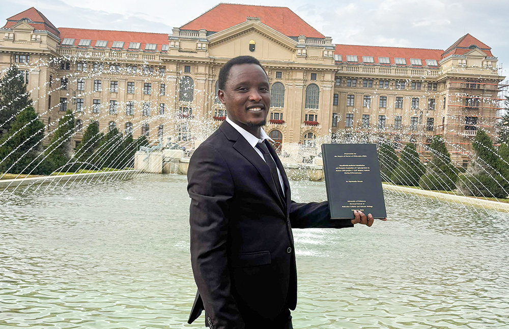 Kipchumba Biwott during virtual public thesis defense