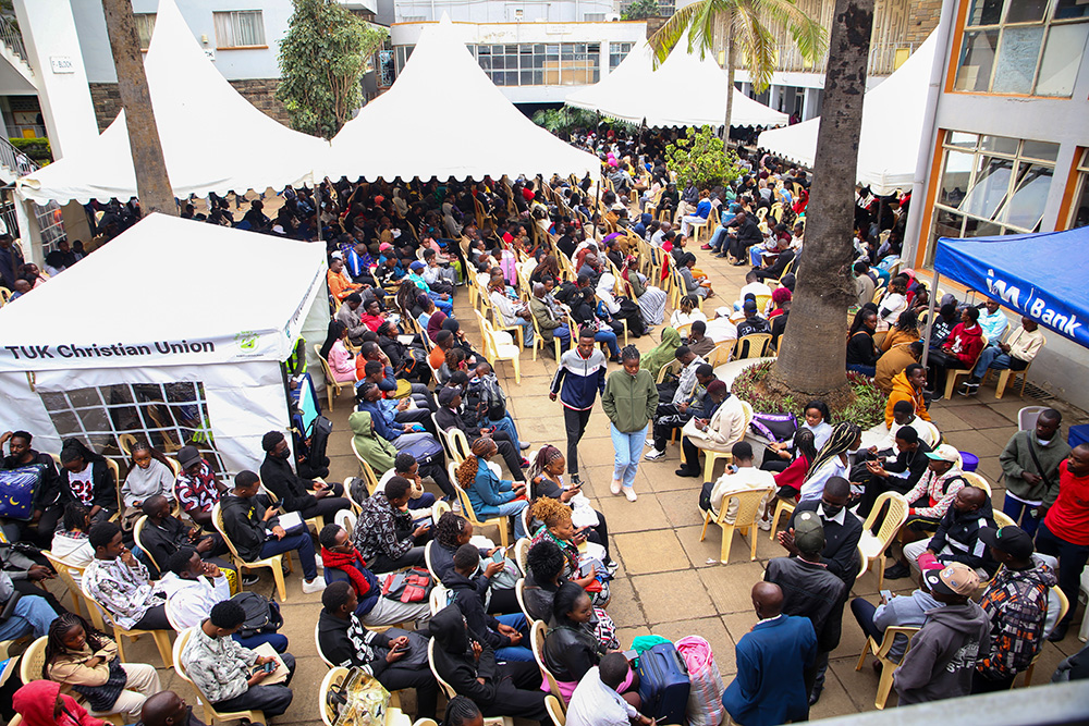 The 2026 1st year students currently being received at the University. Orientation is also underway.